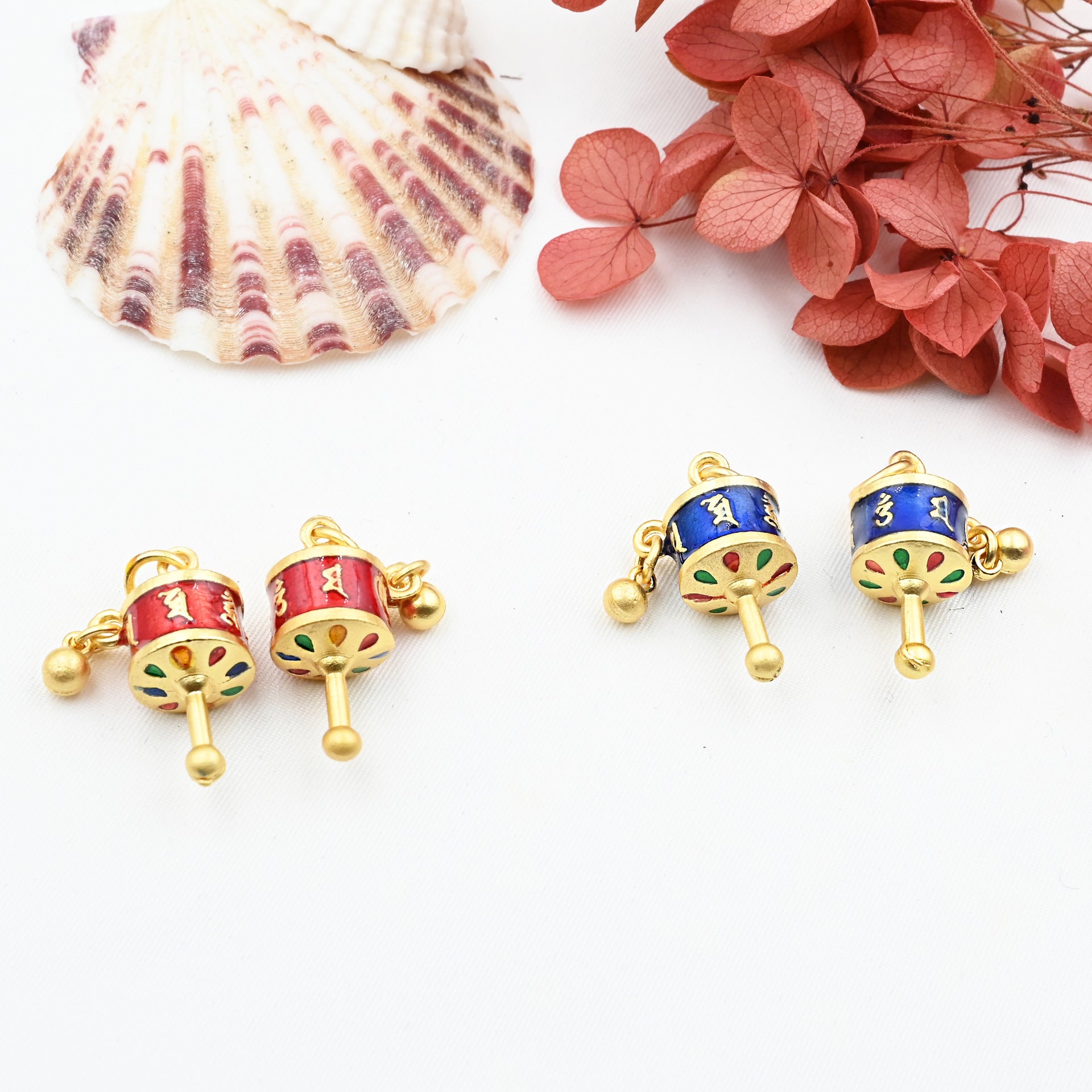 Al por mayor 5 piezas/paquete Método Antiguo Gold de seis caracteres Mantra Rueda colgante de aleación de aleación de aleación